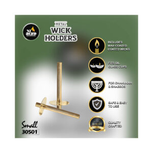 WICK HOLDERS WITH WICKS